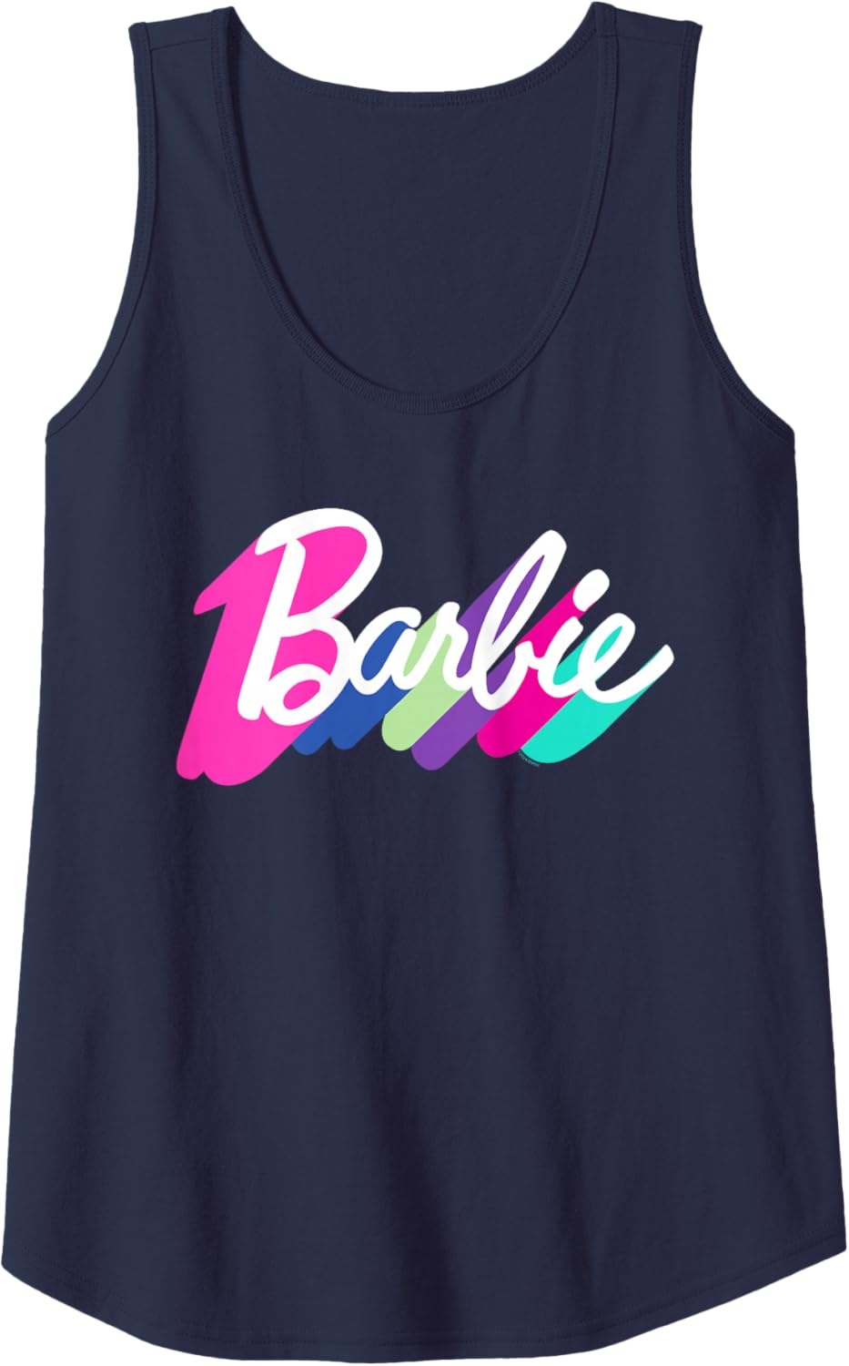 imageBarbie Multicolor Logo Tank TopNavy Blue