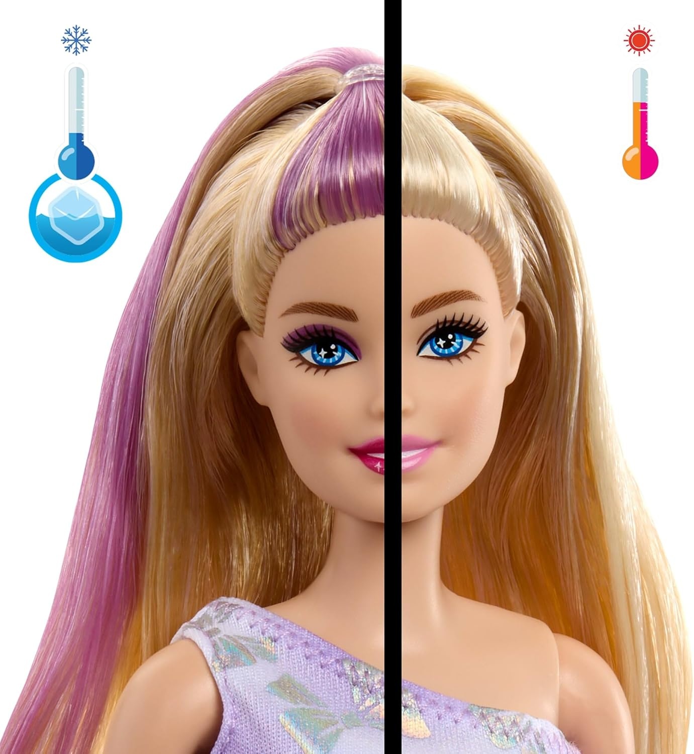 imageBarbie Party Unboxed Doll amp Accessories Pet Birthday Series Birthday Bows Set with 10 Surprises Including Color Change amp CakeDecorating Activity
