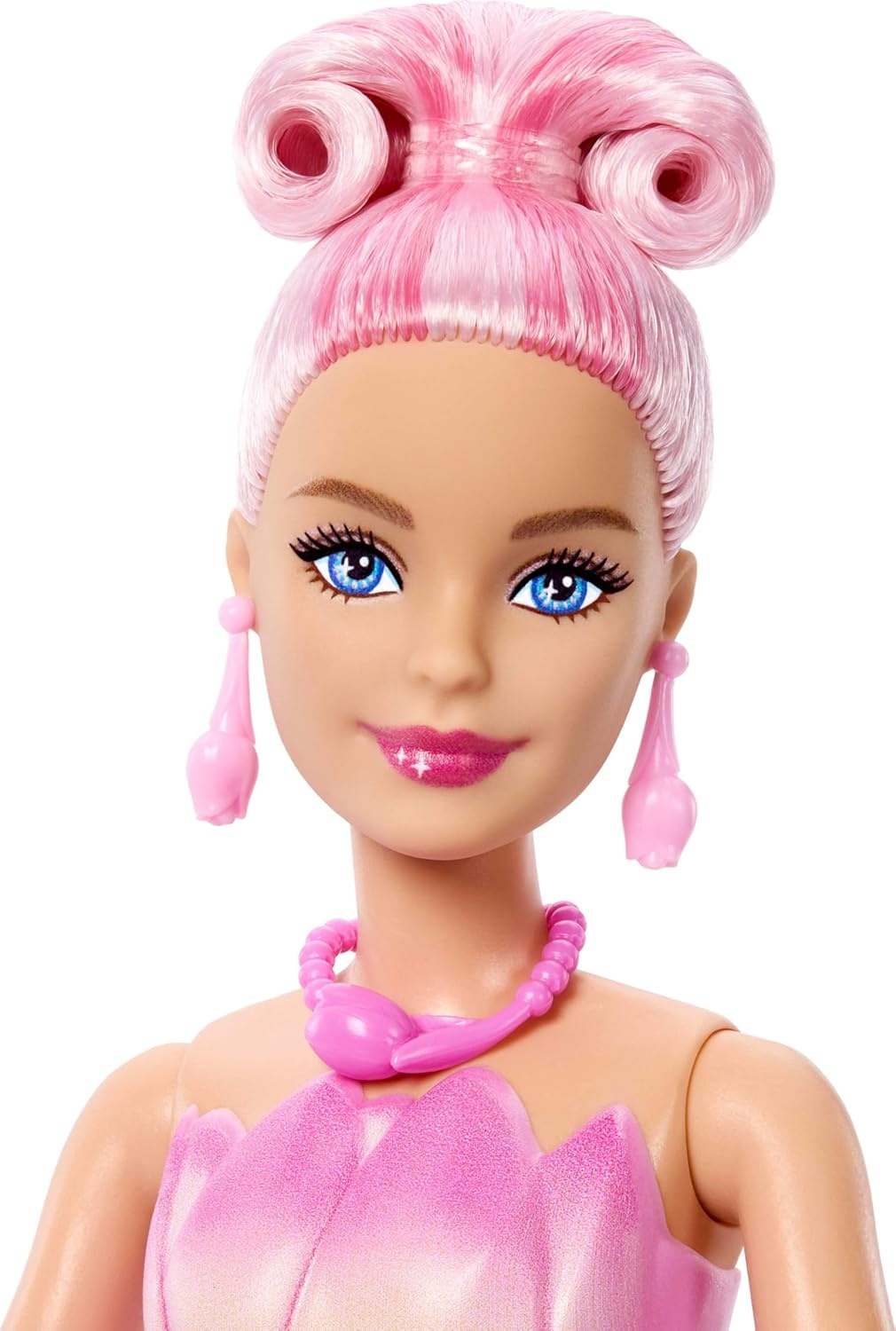 imageBarbie Petal Pop Scented Doll with Purple Floral Dress amp Accessories Bouquet Reveal with Pet Bunny amp Surprises Like Watering Can Necklace amp EarringsTulip