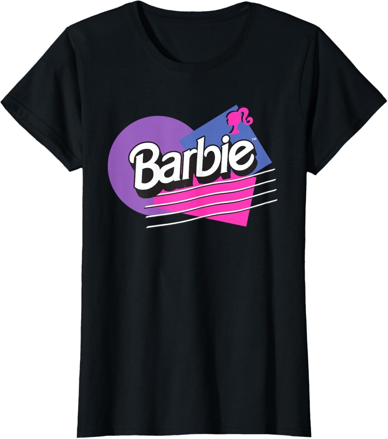 imageBarbie Retro Logo TShirtBlack