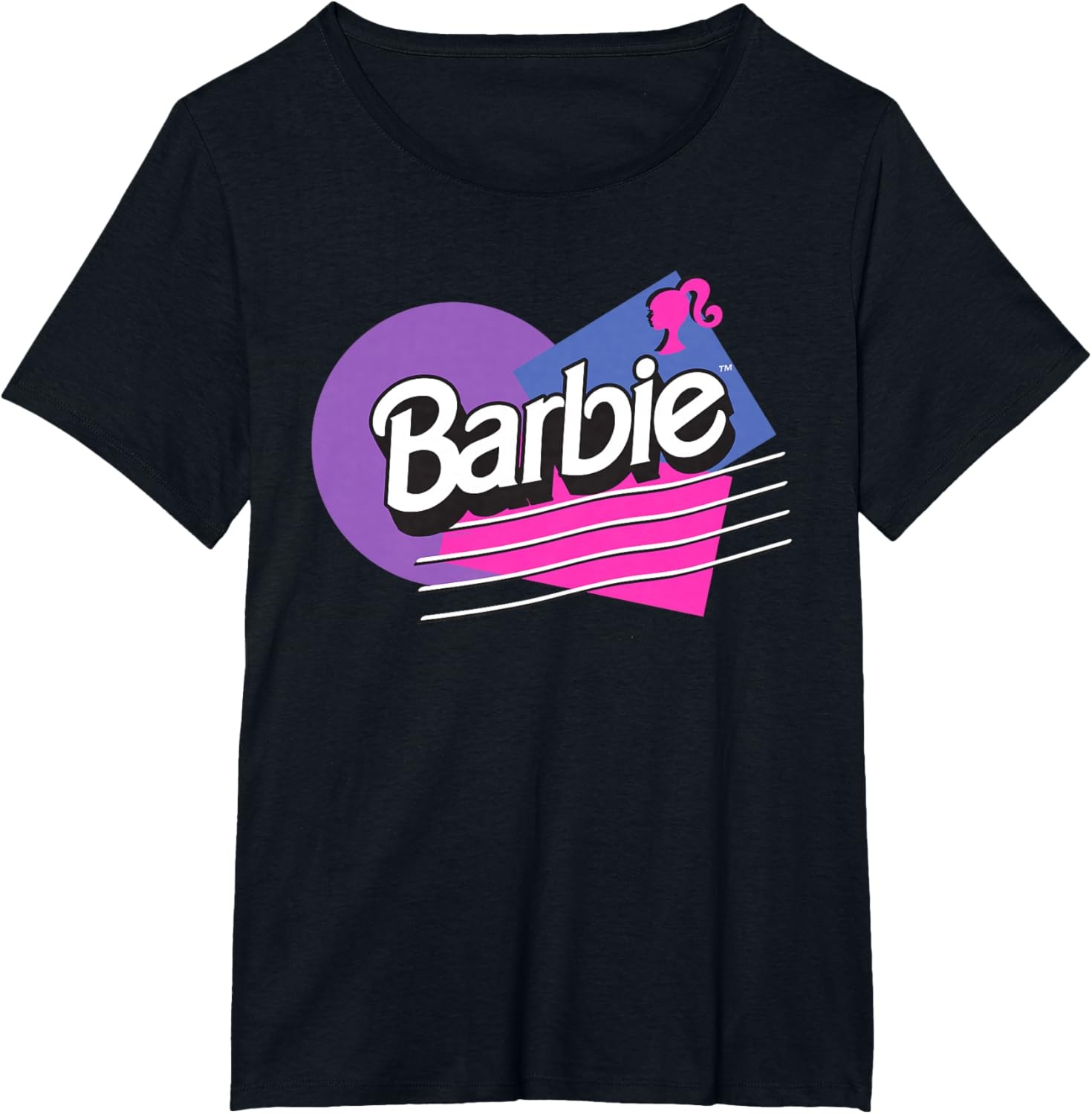 imageBarbie Retro Logo TShirtBlack