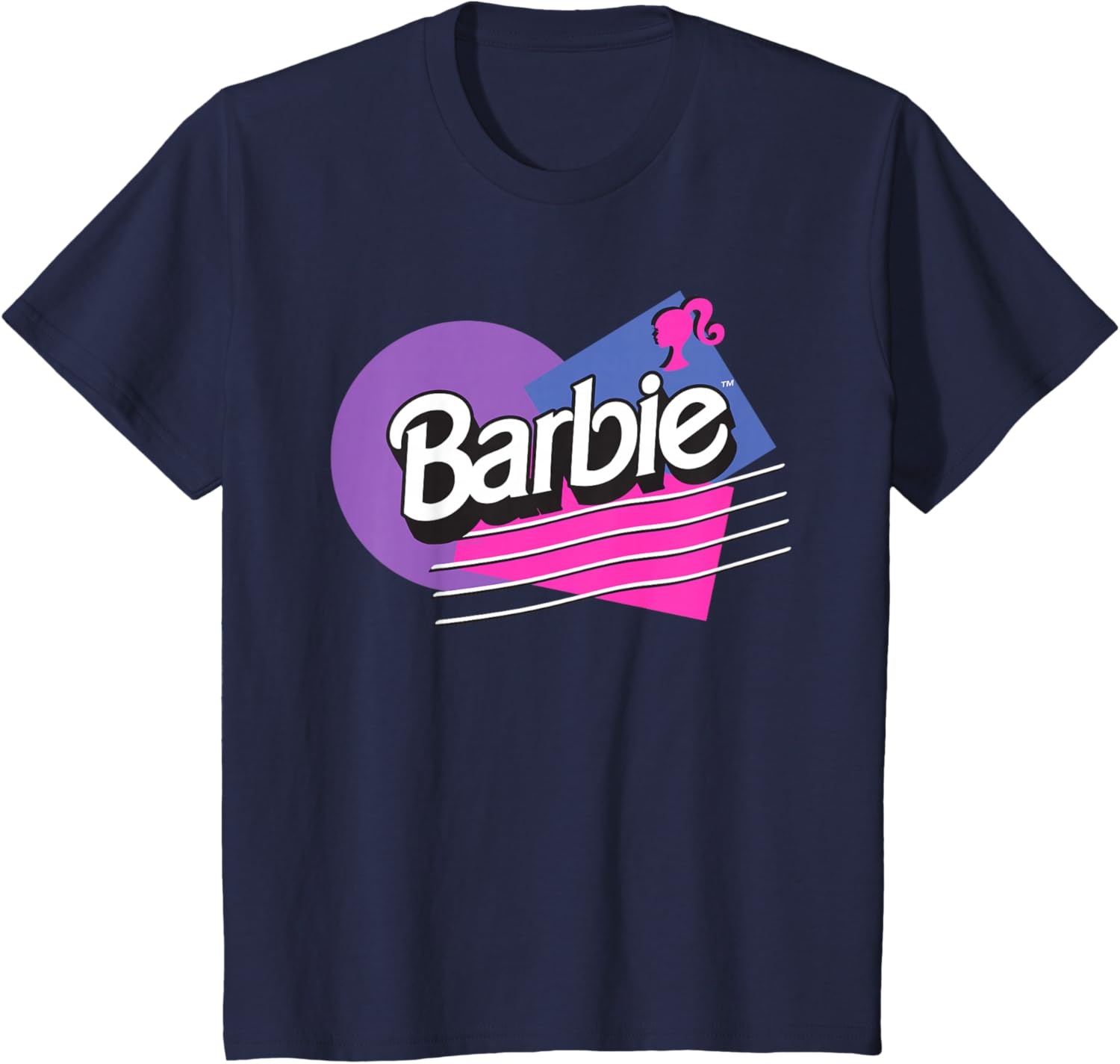 imageBarbie Retro Logo TShirtNavy Blue