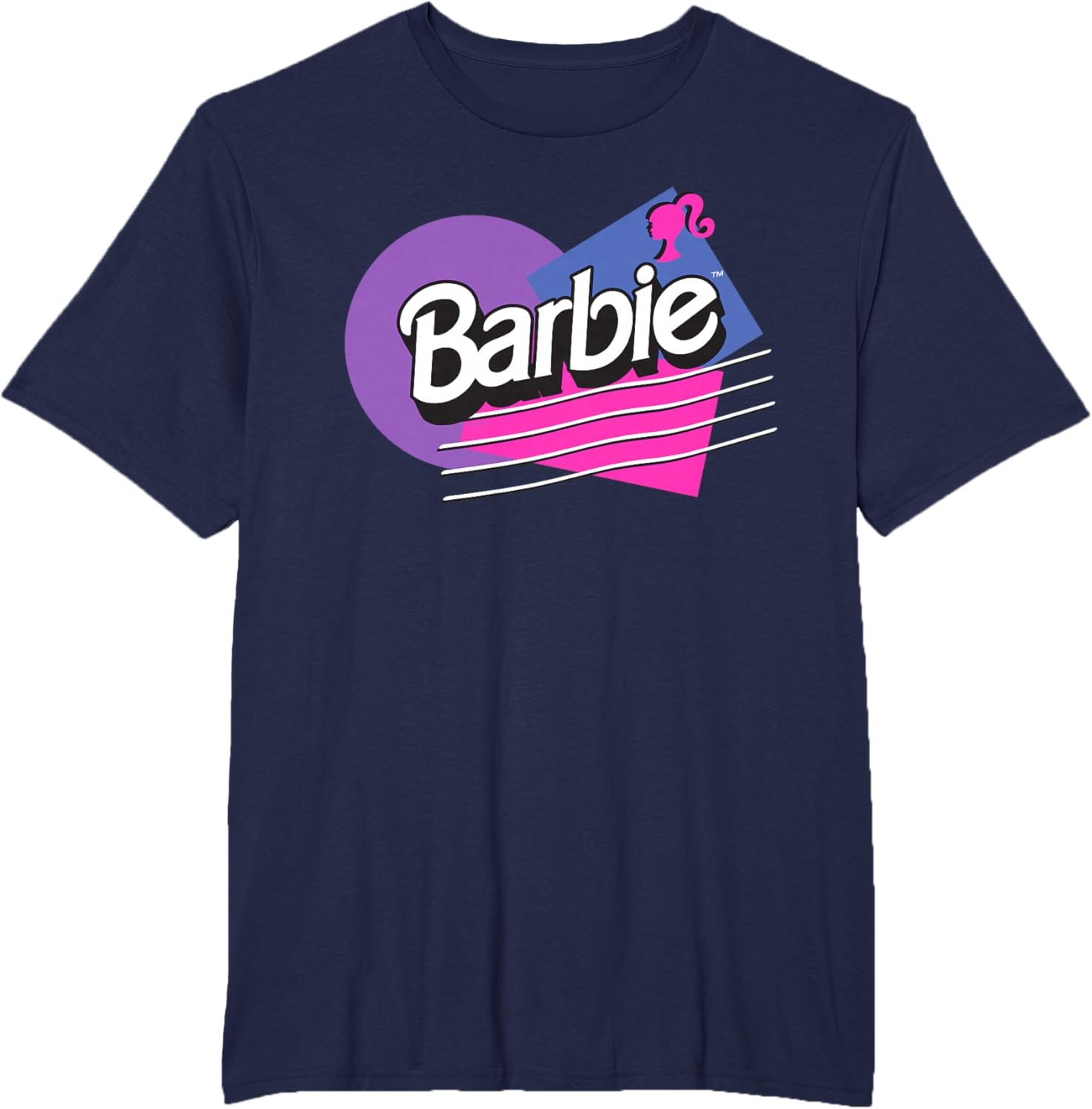 imageBarbie Retro Logo TShirtNavy Blue