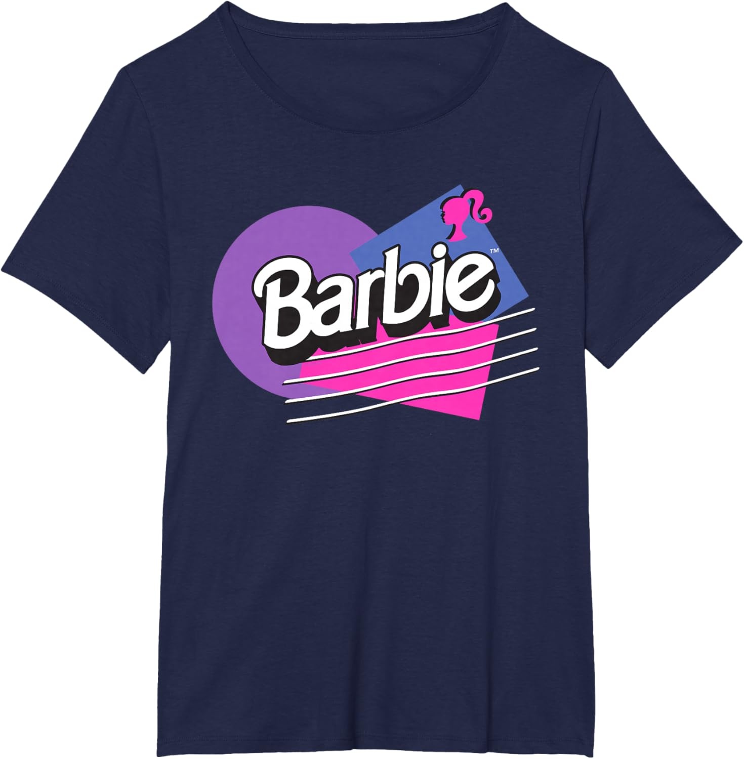 imageBarbie Retro Logo TShirtNavy Blue
