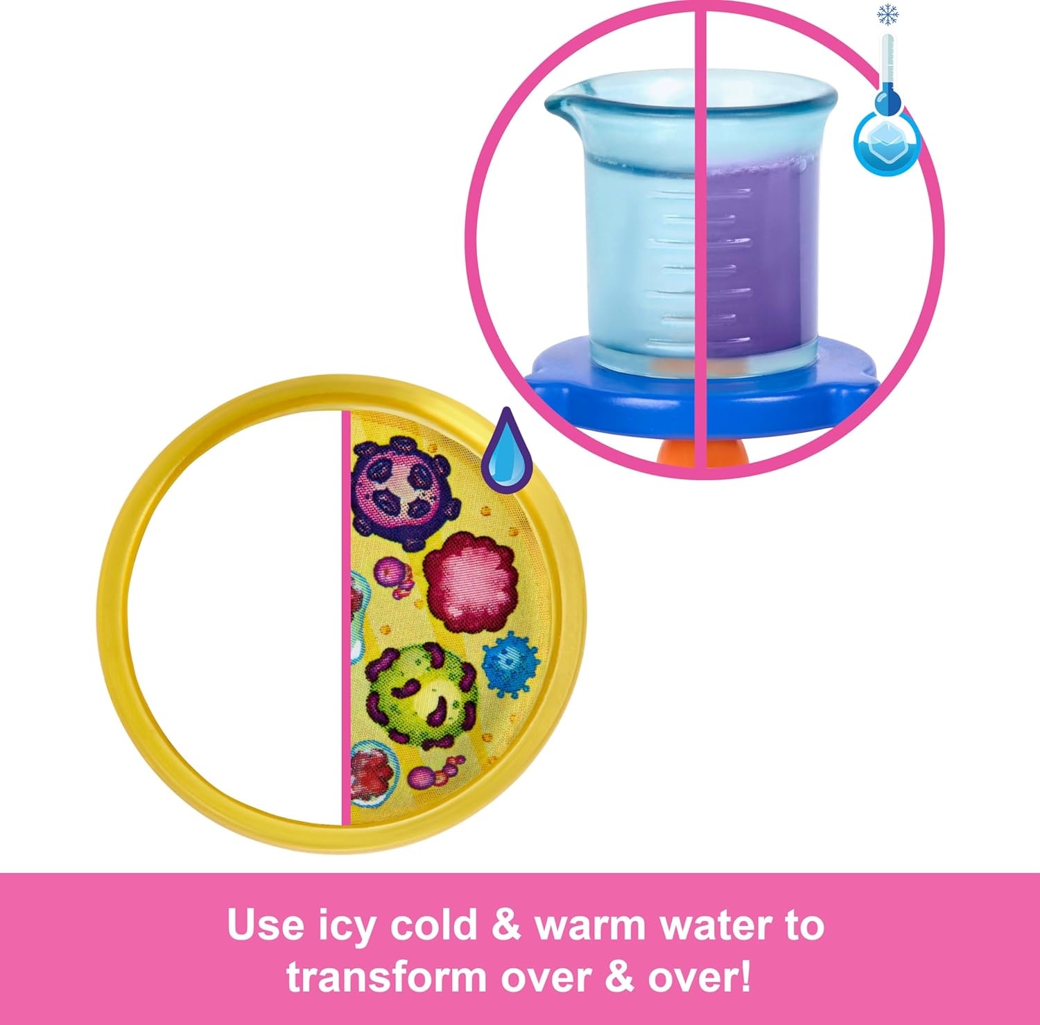 imageBarbie Scientist Doll and Accessories with Blonde Fashion Doll Lab Table Microscope amp ColorChange Beaker amp Petri Dish Accessories