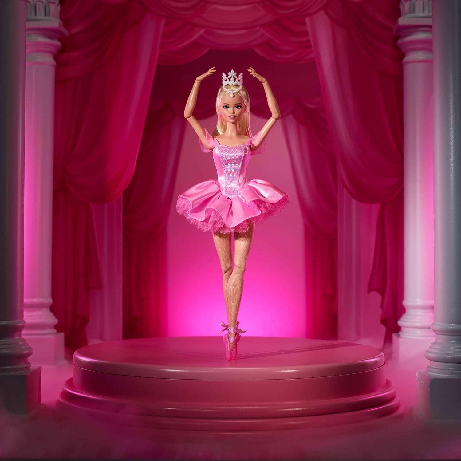 imageBarbie Signature Ballet Wishes Doll Collectible Fashion Doll in Satiny Pink Tutu with Blonde Hair and Giftable Packaging