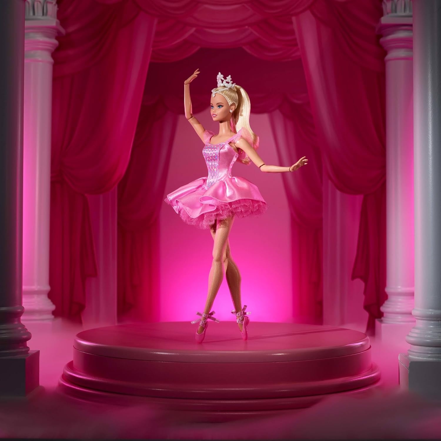 imageBarbie Signature Ballet Wishes Doll Collectible Fashion Doll in Satiny Pink Tutu with Blonde Hair and Giftable Packaging