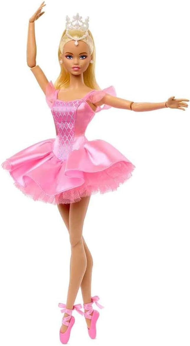 imageBarbie Signature Ballet Wishes Doll Collectible Fashion Doll in Satiny Pink Tutu with Blonde Hair and Giftable Packaging