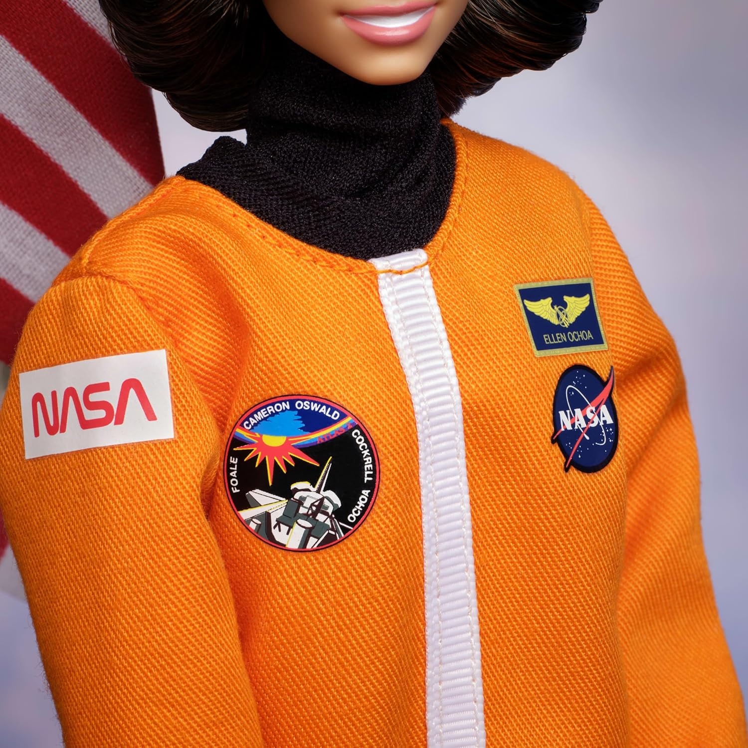 imageBarbie Signature Inspiring Women Fashion Doll Ellen Ochoa Collectible in Astronaut Space Suit with Accessories Including Helmet
