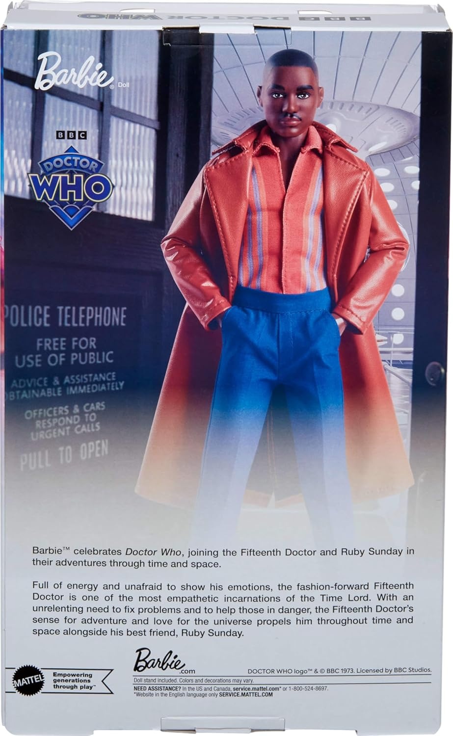 imageBarbie The Fifteenth Doctor Doll Dr Who Collectible Inspired by the Series 14th Season with Doll Stand amp Certificate of Authenticity