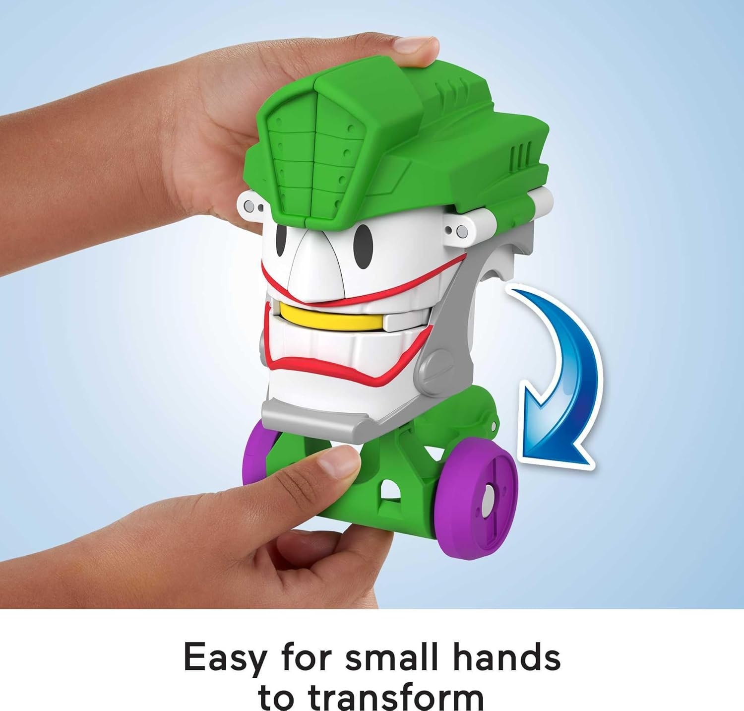 image:imageFisherPrice Imaginext DC Super Friends Preschool Toy Head Shifters The Joker amp Laff Mobile Figure Set for Pretend Play Kids Ages 3 YearsJoker Laff Mobile