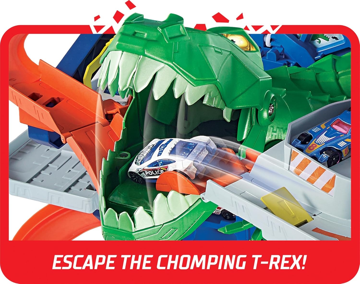 imageHot Wheels City Robo TRex Ultimate Garage MultiLevel MultiPlay Mode Stores 100 Plus 164 Scale Cars Gift idea for Kids 3 and Older Amazon ExclusiveGarage