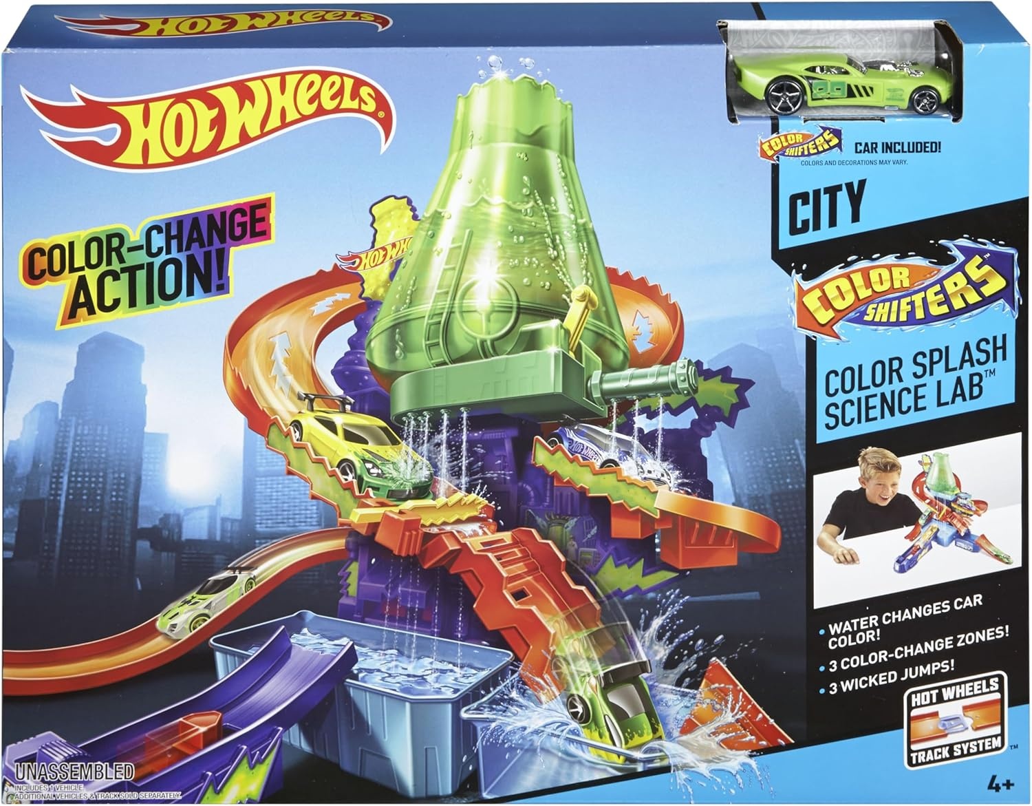 image:imageHot Wheels Color Shifters Color Splash Science Lab Playset