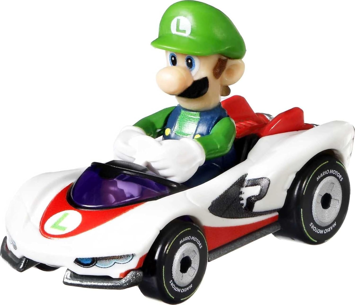 image:imageHot Wheels Mario Kart Vehicle 4Pack Set of 4 FanFavorite Characters Includes 1 Exclusive Model Collectible Gift for Kids amp Fans Ages 3 Years Old amp Up4Pk 3 Luigi