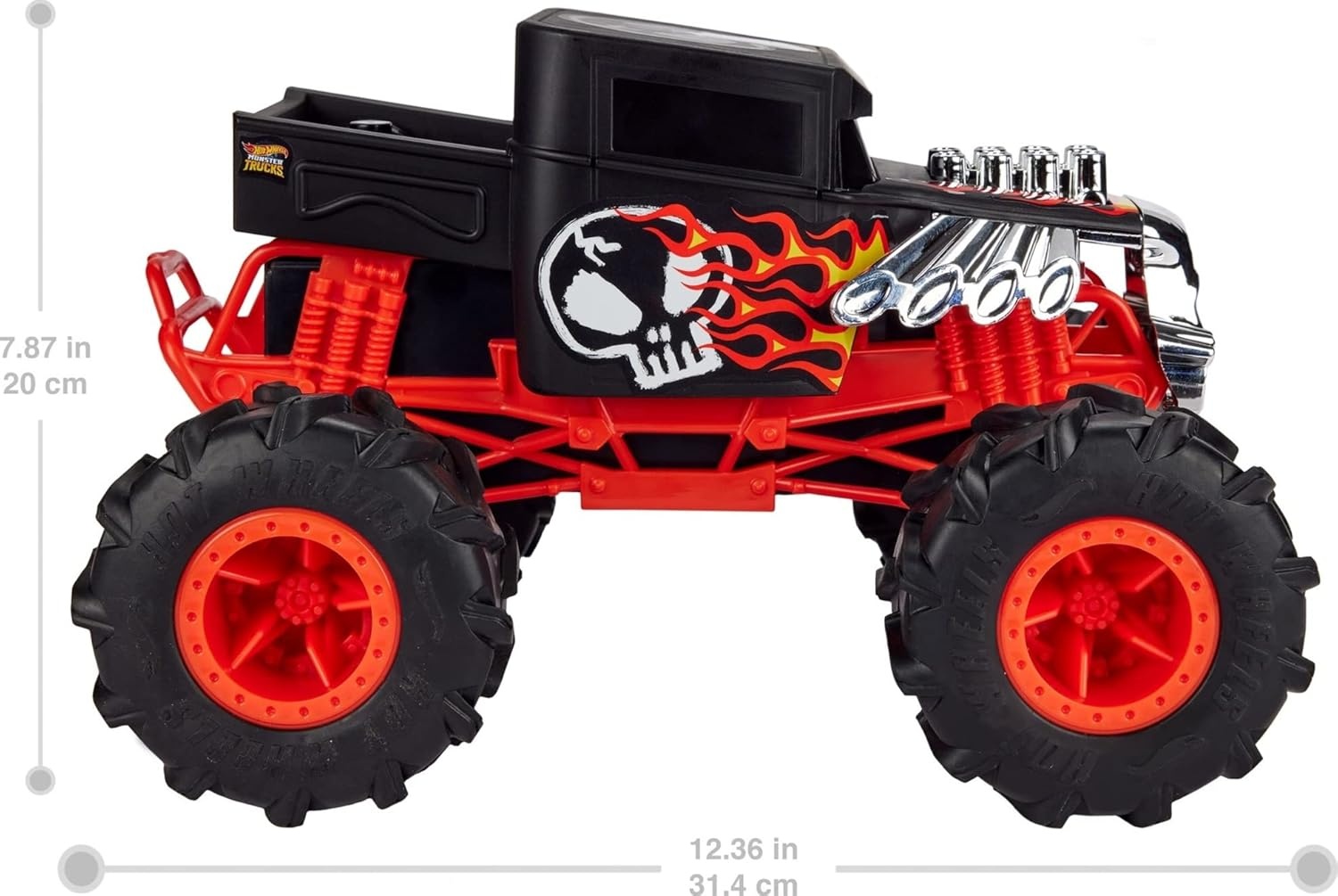 image:imageHot Wheels Monster Trucks RC Toy RemoteControl Transforming Rhinomite in 112 Scale amp 164 Scale Race Ace Converts into Launcher Connects to TrackBone Shaker