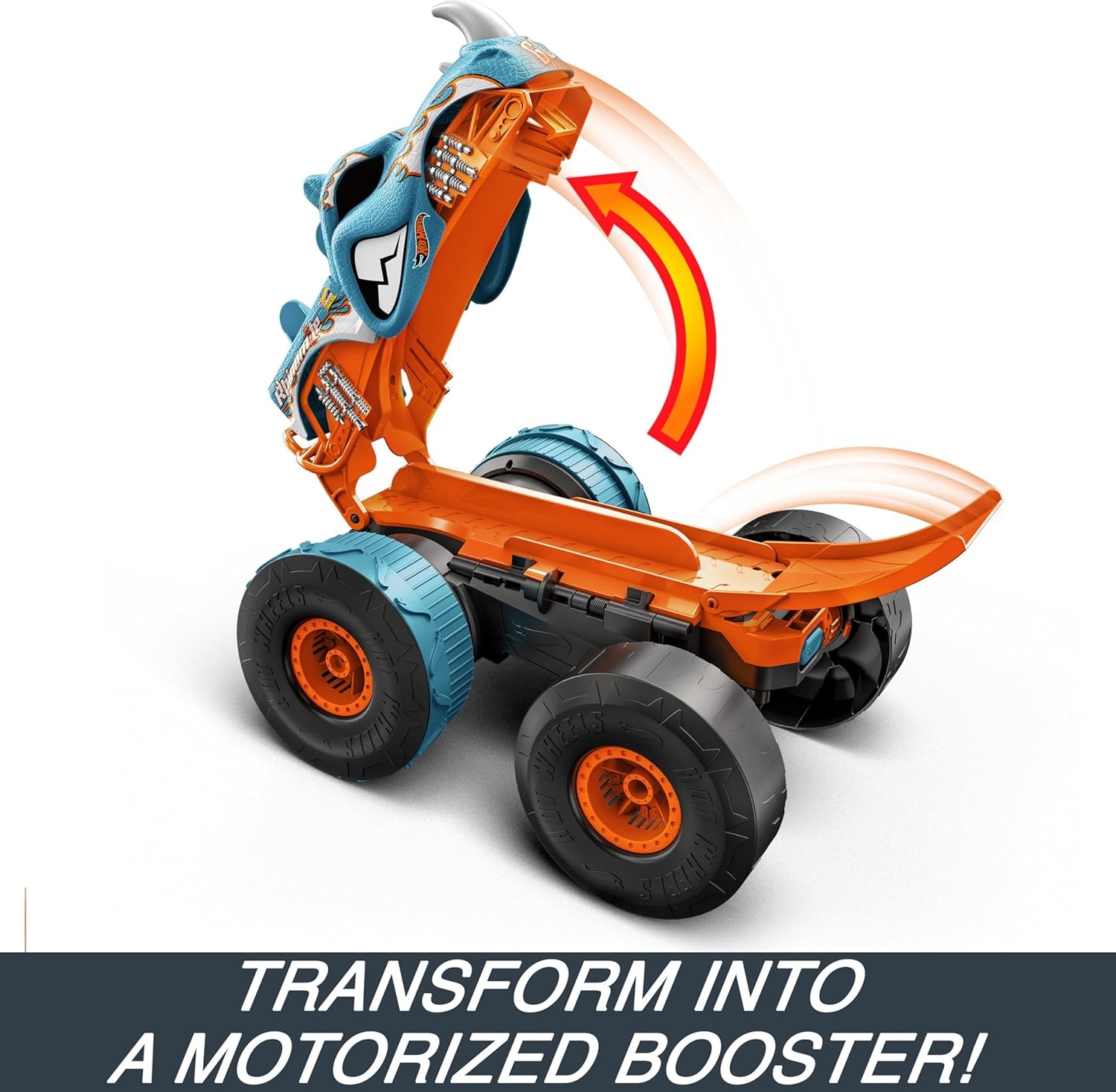 image:imageHot Wheels Monster Trucks RC Toy RemoteControl Transforming Rhinomite in 112 Scale amp 164 Scale Race Ace Converts into Launcher Connects to TrackRhinomite