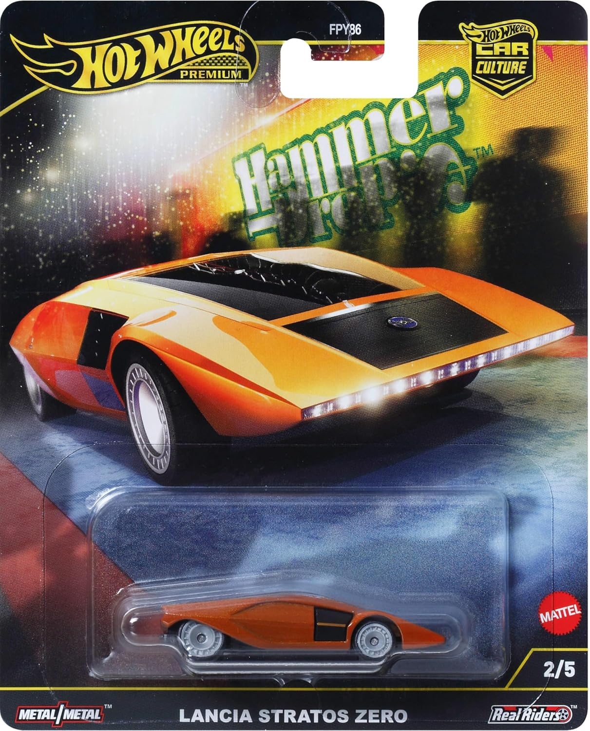 image:imageHot Wheels Premium Car Culture Collectible Toy Car 164 Scale DieCast Mazda 787B Hammer Drop Vehicle with Real Riders TiresLancia Stratos Zero