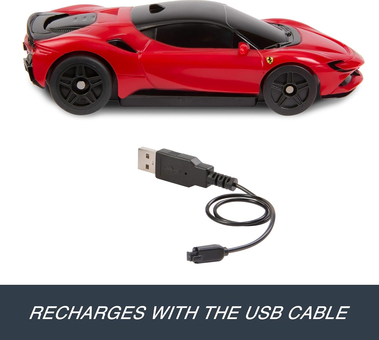 image:imageHot Wheels RC Toy Car RemoteControl Ferrari SF90 Stradale Assetto Fiorano in 164 Scale Race On and Off Track Booster Button for SpeedFerrari SF90