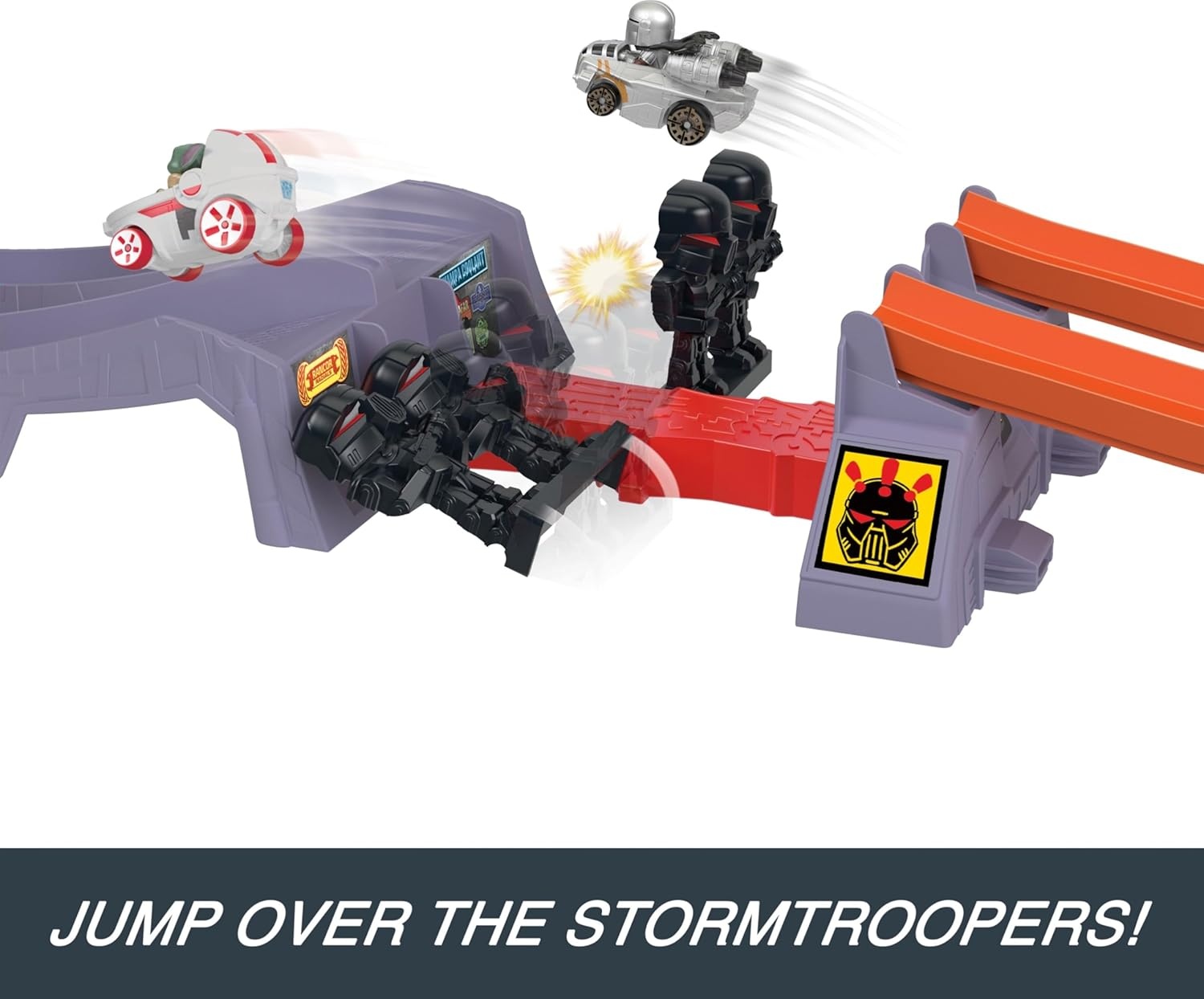 image:imageHot Wheels Star Wars RacerVerse Toy Car Track Set amp 2 DieCast Racers Grogus Great Race U44Inspired by Star Wars with Grogu and The Mandalorian