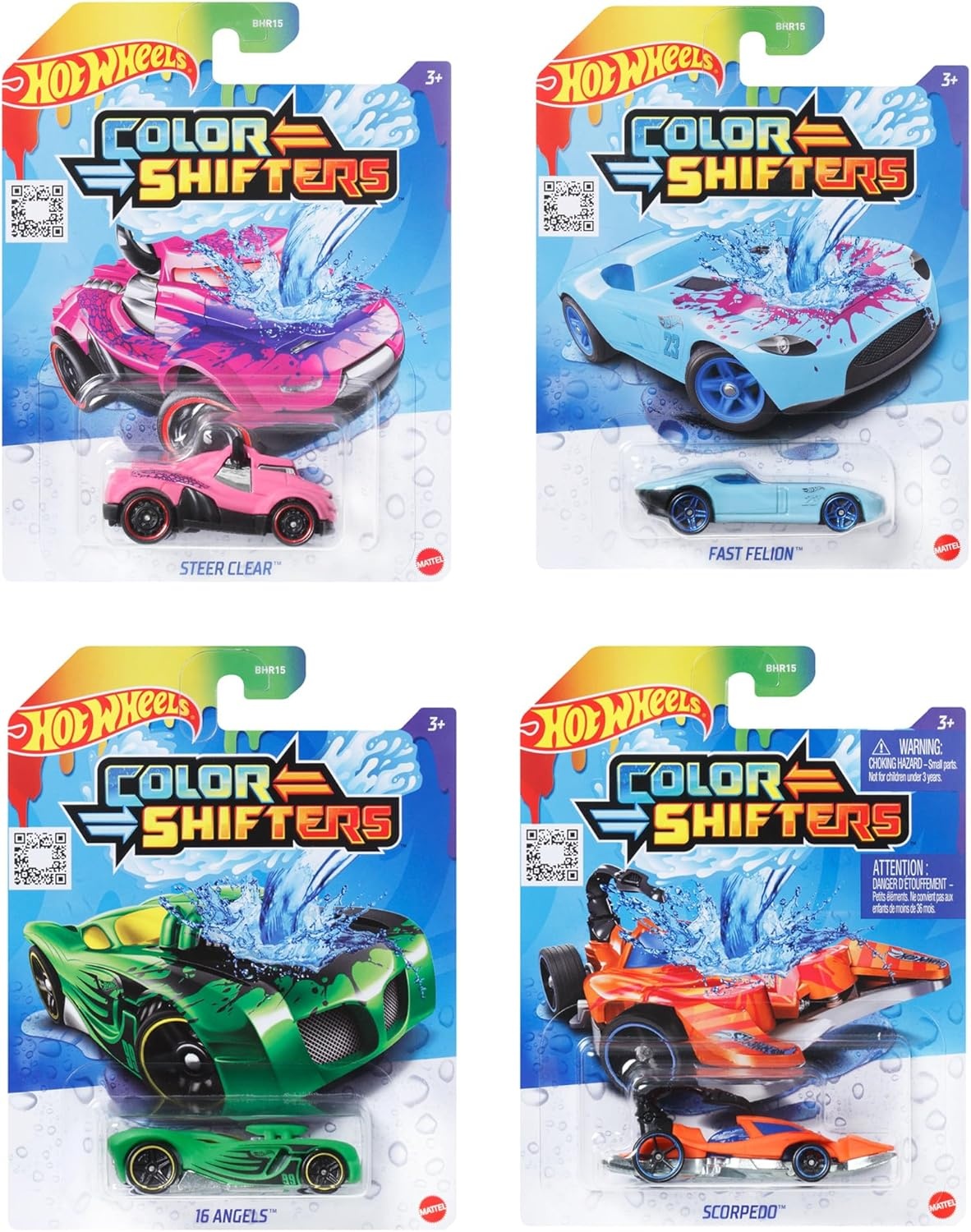image:imageHot Wheels Toy Car 164 Scale Color Shifters Vehicle with Repeat Color Change in ICY Cold or Very Warm Water Styles May Vary1 Count Pack of 4