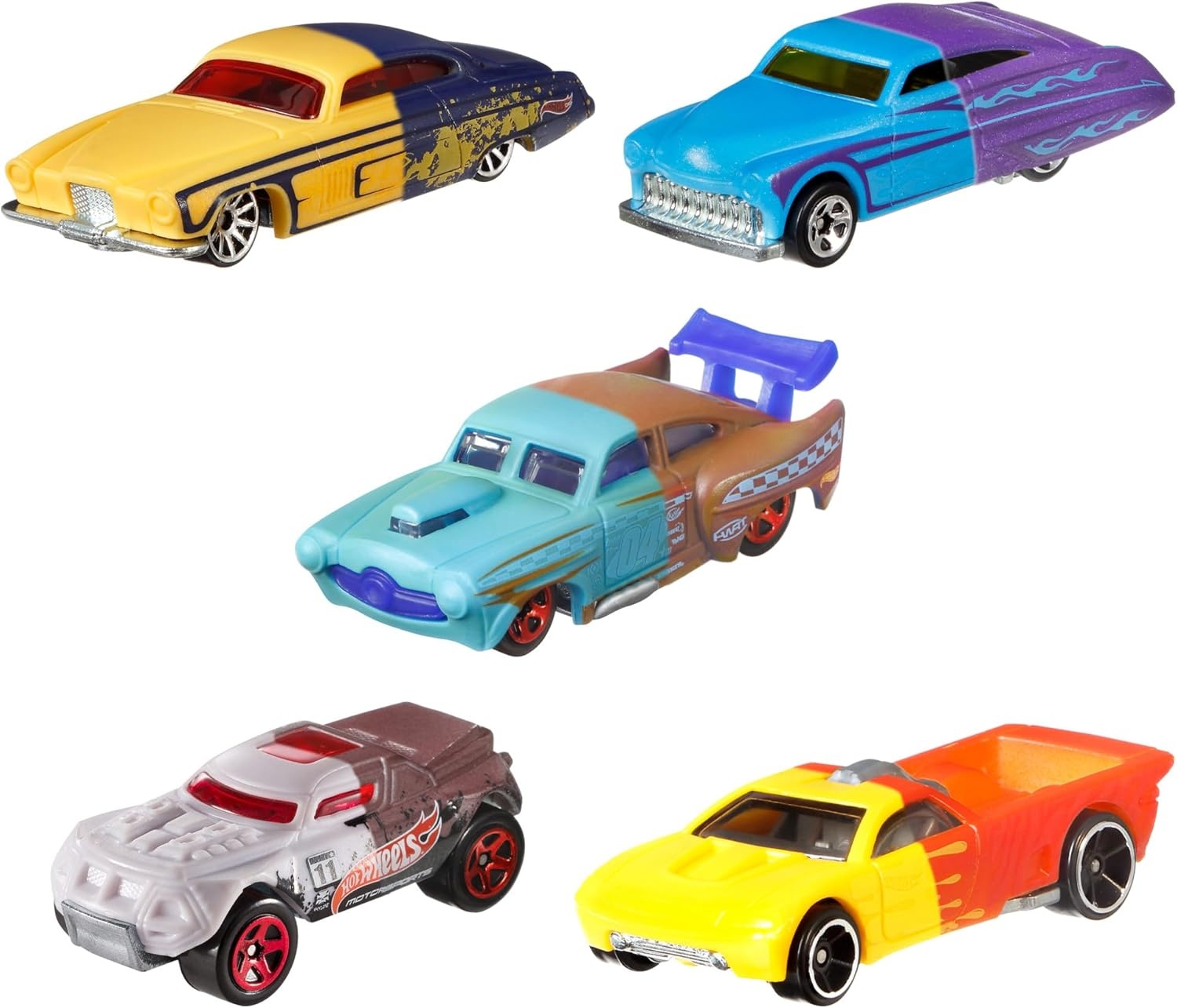 image:imageHot Wheels Toy Car 164 Scale Color Shifters Vehicle with Repeat Color Change in ICY Cold or Very Warm Water Styles May Vary1 Count Pack of 4