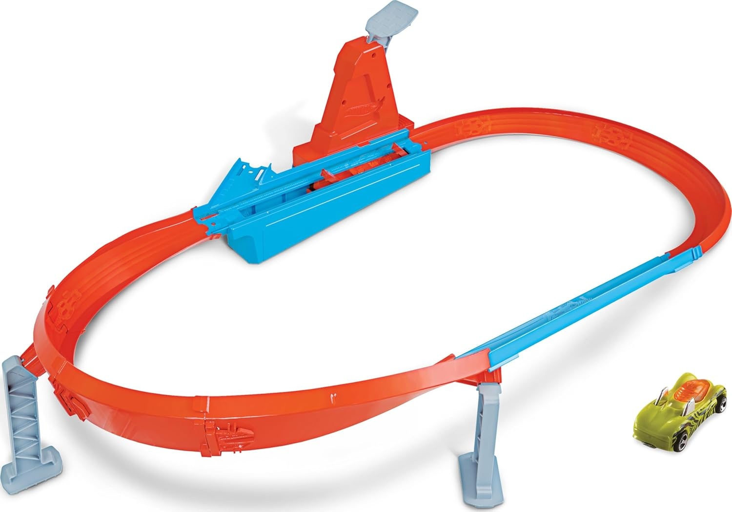 image:imageHot Wheels Toy Car Track Set Rapid Raceway Champion MultiCar Launcher Connects to Other Sets Includes 164 Scale CarRapid Raceway