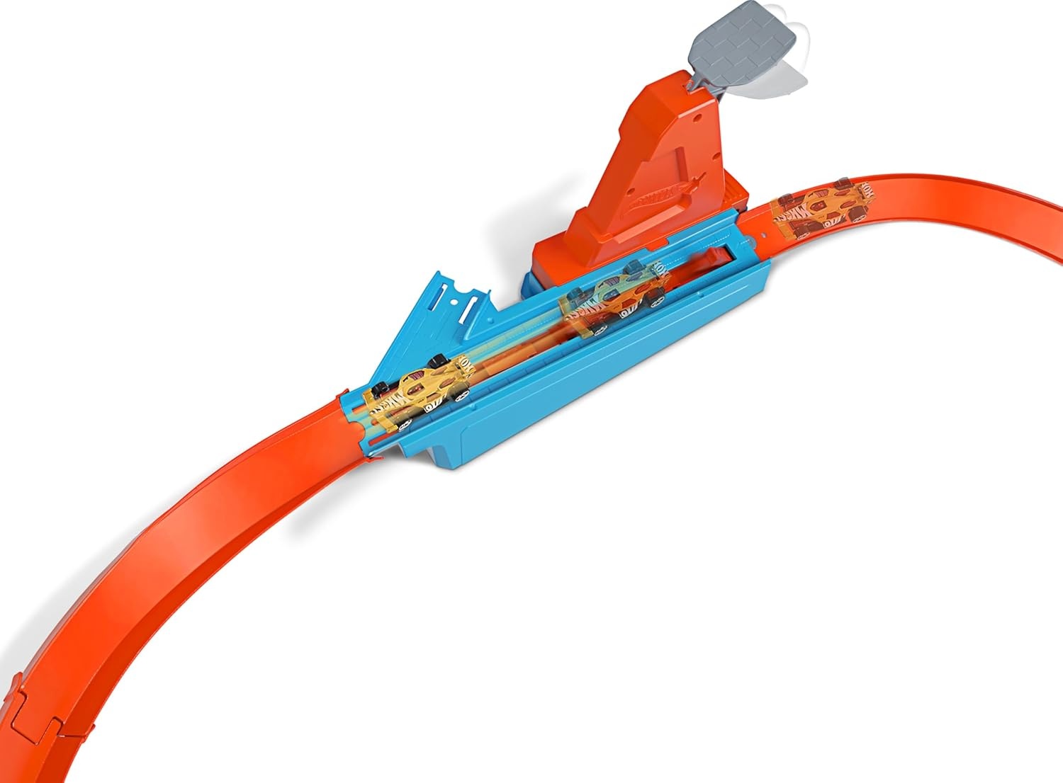 image:imageHot Wheels Toy Car Track Set Rapid Raceway Champion MultiCar Launcher Connects to Other Sets Includes 164 Scale CarRapid Raceway