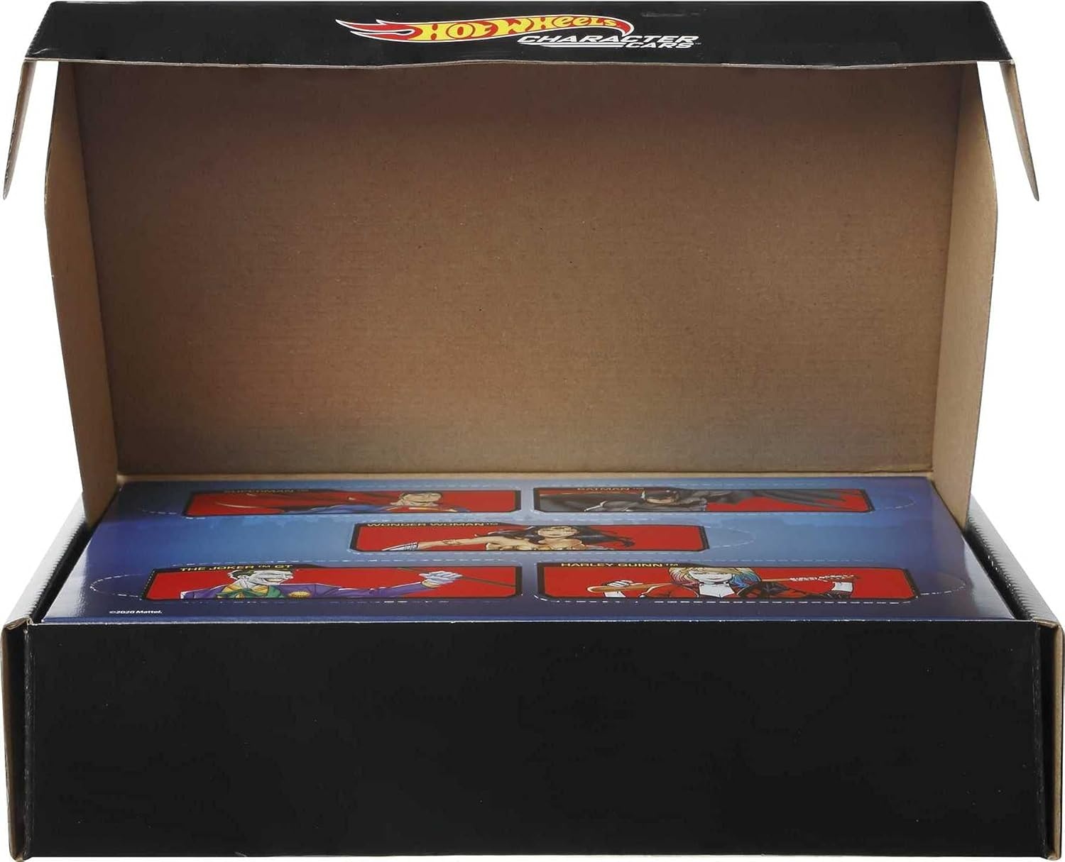 image:imageHot Wheels Toy Cars 5Pack Set of 5 DC Character Cars in 164 Scale Superman Batman Wonder Woman The Joker GT amp Harley Quinn