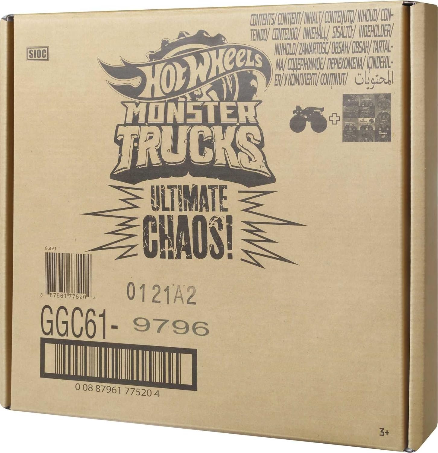image:imageHot Wheels Toy Cars amp Monster Trucks Sharks vs Dinos Multipack with 2 Big Rigs 2 164 Scale Monster Trucks amp 2 164 Scale Hot Wheels Vehicles12Pack Ultimate Chaos