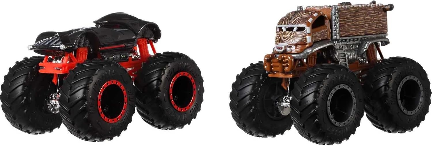 image:imageHot Wheels Toy Cars amp Monster Trucks Sharks vs Dinos Multipack with 2 Big Rigs 2 164 Scale Monster Trucks amp 2 164 Scale Hot Wheels Vehicles2Pack Demolition