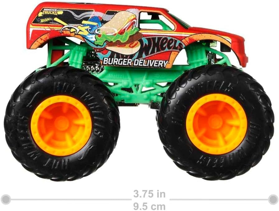 image:imageHot Wheels Toy Cars amp Monster Trucks Sharks vs Dinos Multipack with 2 Big Rigs 2 164 Scale Monster Trucks amp 2 164 Scale Hot Wheels VehiclesEpic 4Pack