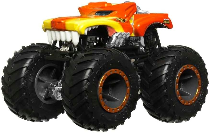 image:imageHot Wheels Toy Cars amp Monster Trucks Sharks vs Dinos Multipack with 2 Big Rigs 2 164 Scale Monster Trucks amp 2 164 Scale Hot Wheels VehiclesEpic 4Pack