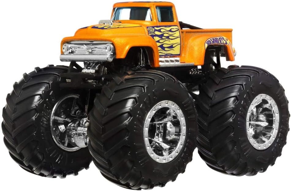 image:imageHot Wheels Toy Cars amp Monster Trucks Sharks vs Dinos Multipack with 2 Big Rigs 2 164 Scale Monster Trucks amp 2 164 Scale Hot Wheels VehiclesEpic 4Pack