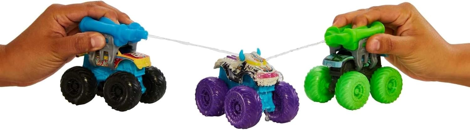 image:imageHot Wheels Toy Monster Trucks Color Reveal 164 Scale Vehicle with ClipOn Water Tank Dunk in Water for Surprise Styles May VarySingle Pack