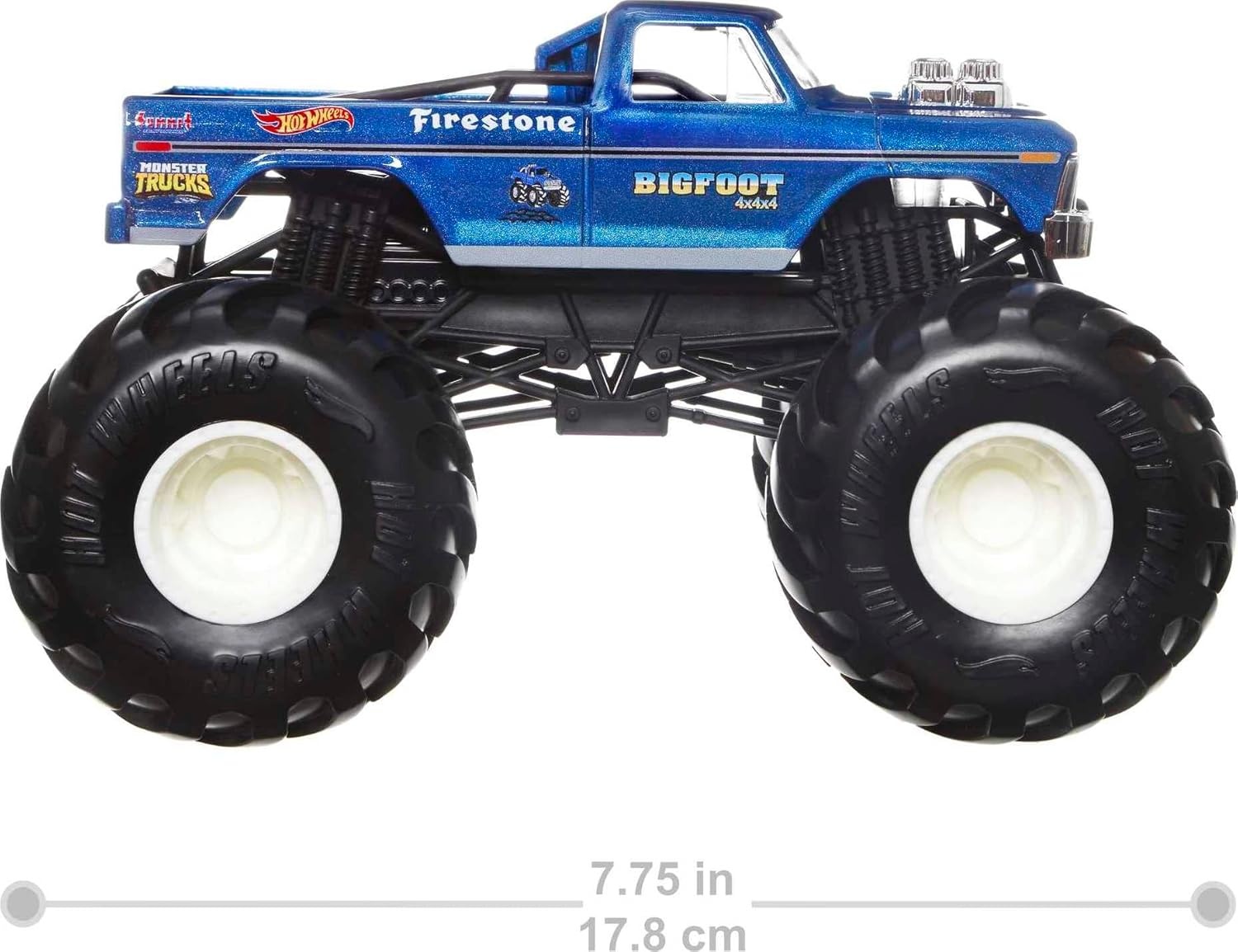image:imageHot Wheels Toy Monster Trucks DieCast Bigfoot inU53 124 Scale Oversized Play Vehicle for Kids amp CollectorsBigfoot