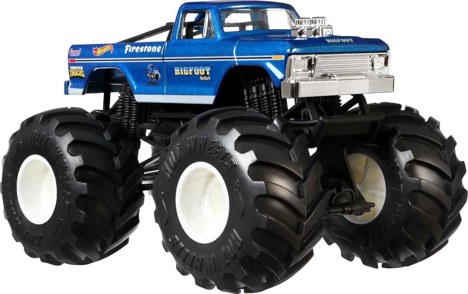 image:imageHot Wheels Toy Monster Trucks DieCast Bigfoot inU53 124 Scale Oversized Play Vehicle for Kids amp CollectorsBigfoot