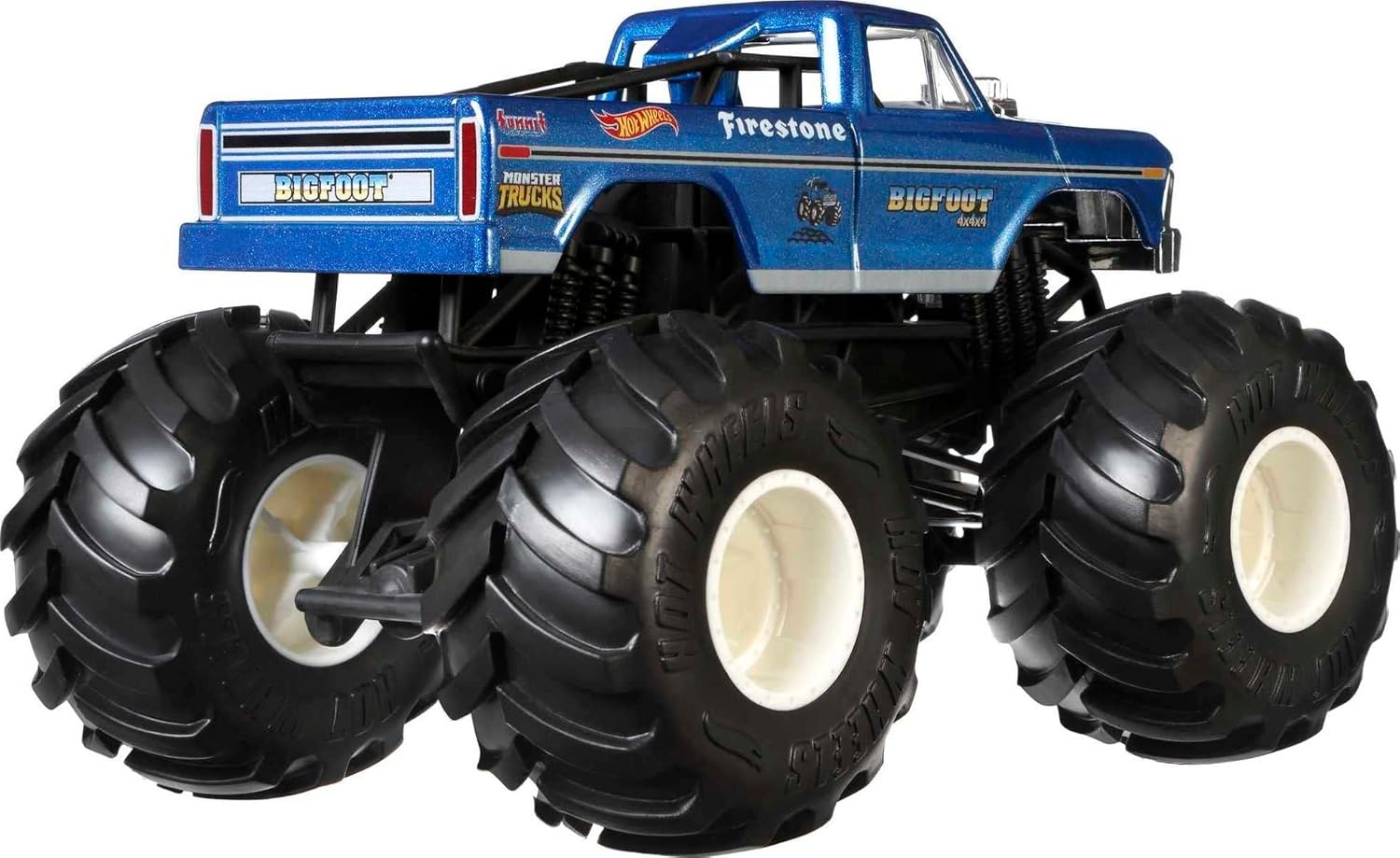 image:imageHot Wheels Toy Monster Trucks DieCast Bigfoot inU53 124 Scale Oversized Play Vehicle for Kids amp CollectorsBigfoot