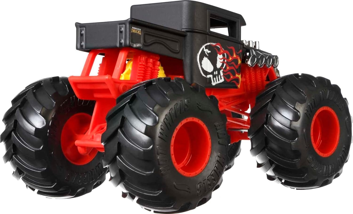 image:imageHot Wheels Toy Monster Trucks DieCast Bigfoot inU53 124 Scale Oversized Play Vehicle for Kids amp CollectorsBone Shaker