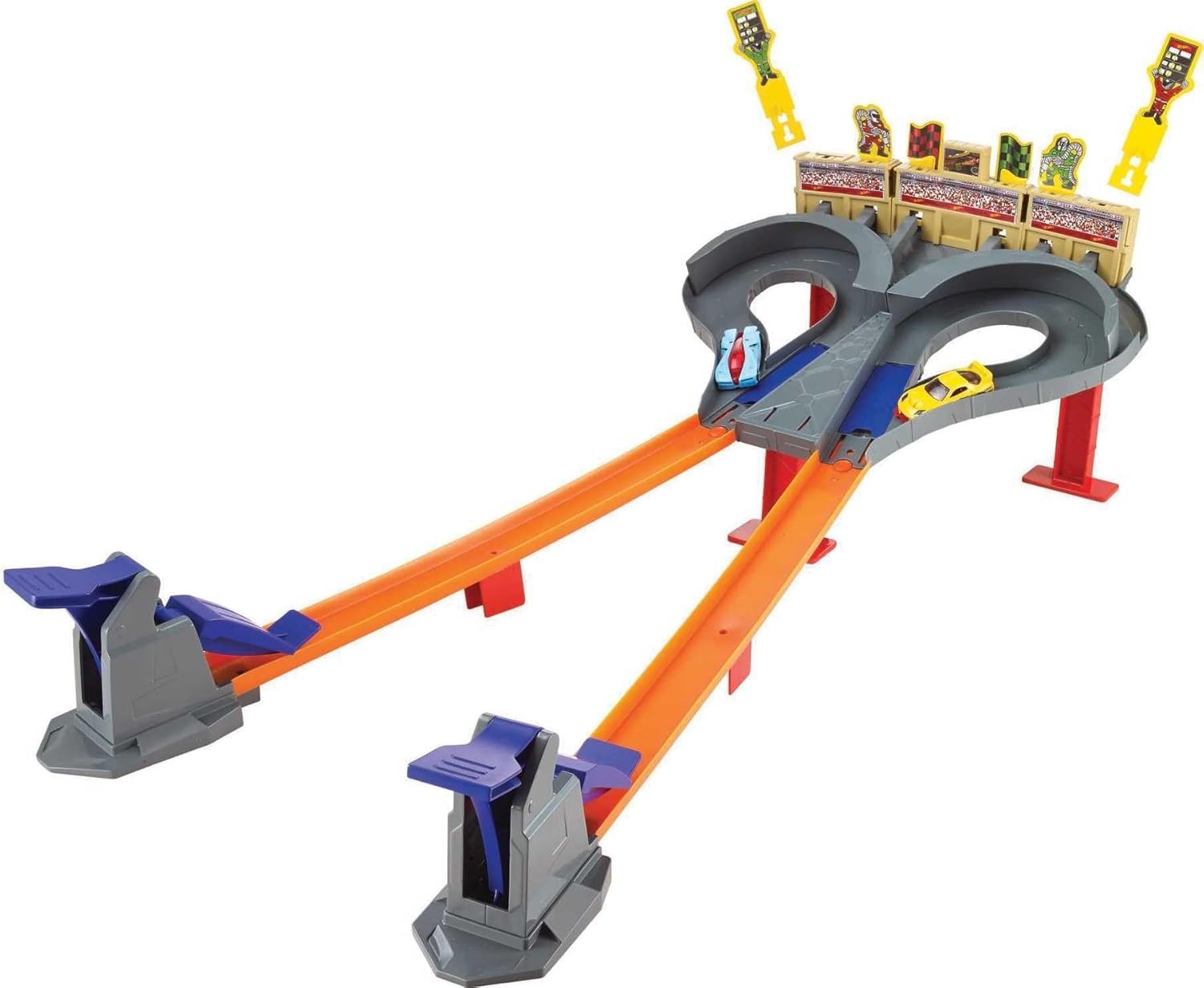 image:imageHot Wheels Track Set Super Speed Blastway Playset DualTrack Racing for 1 or 2 Players Includes 164 Scale Toy Car