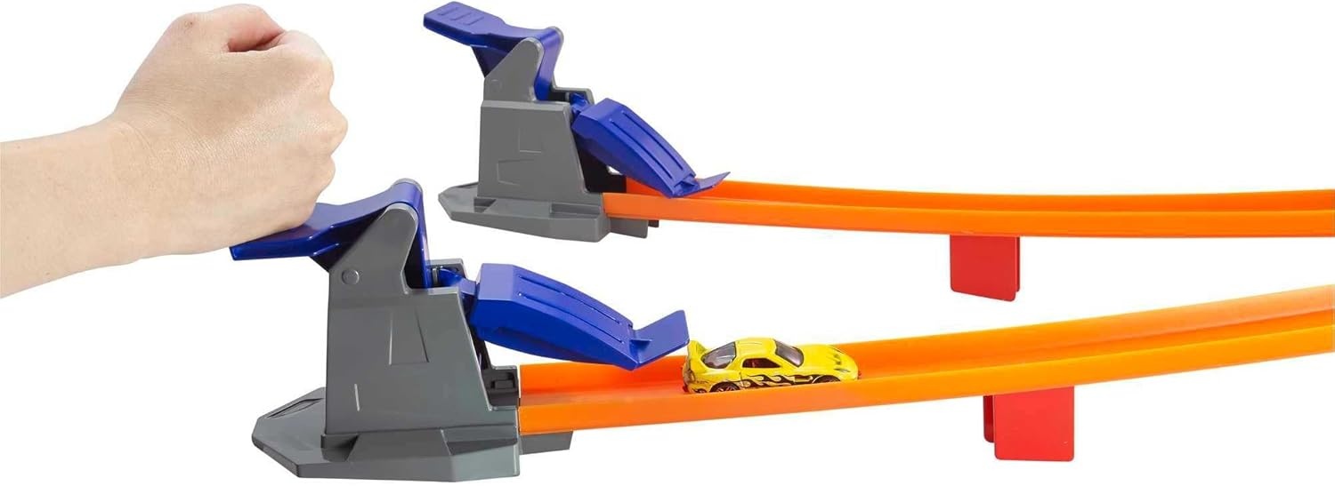 image:imageHot Wheels Track Set Super Speed Blastway Playset DualTrack Racing for 1 or 2 Players Includes 164 Scale Toy Car