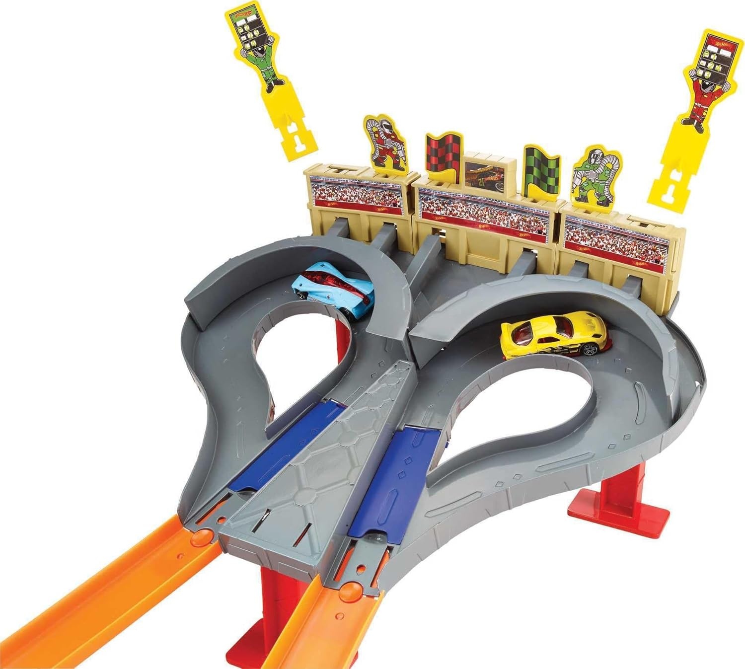 image:imageHot Wheels Track Set Super Speed Blastway Playset DualTrack Racing for 1 or 2 Players Includes 164 Scale Toy Car
