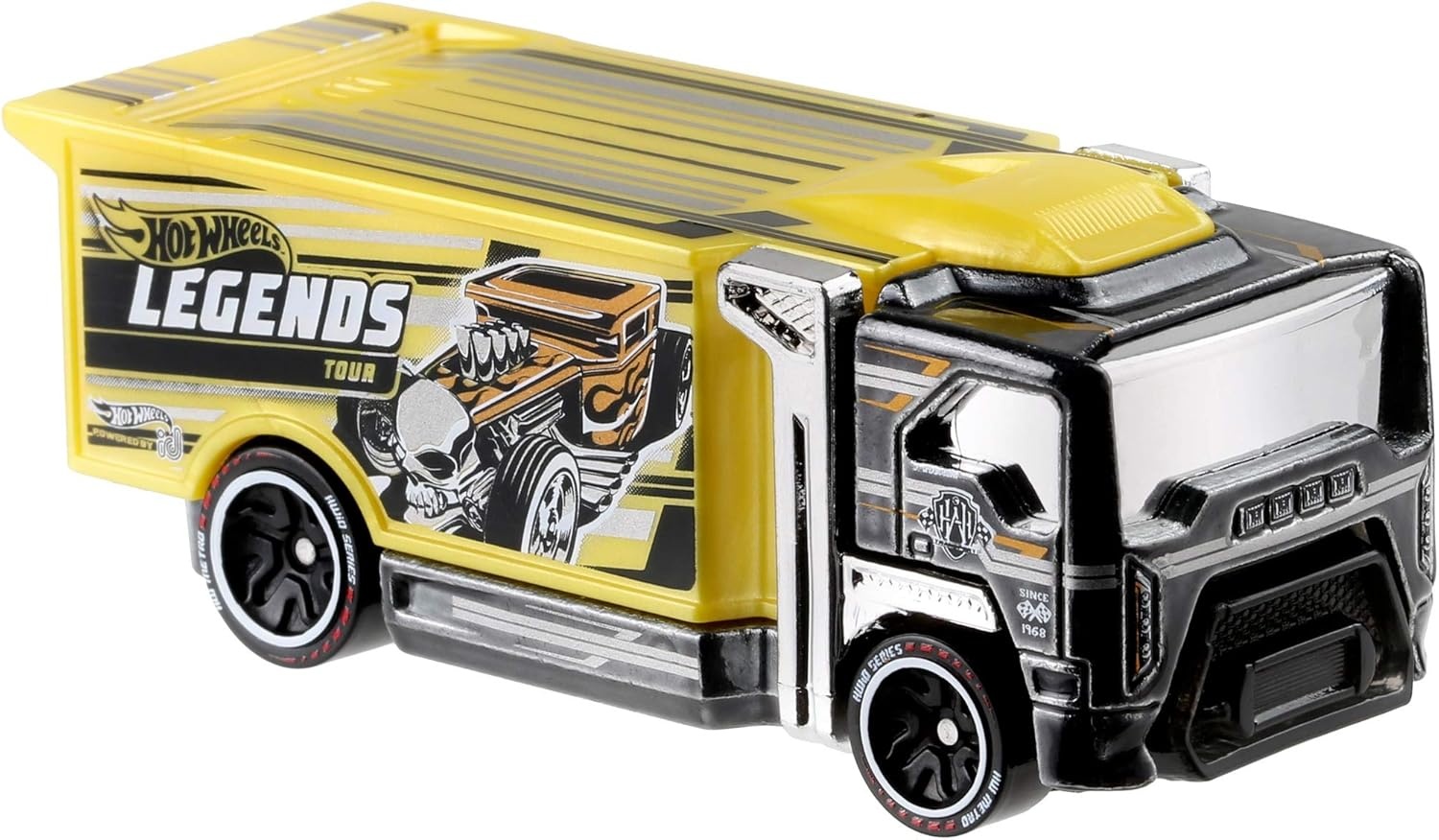 image:imageHot Wheels id Vehicle HiWay Hauler 30 with Embedded NFC Chip Uniquely Identifiable 164 Scale for Kids Ages 8 Years and Older
