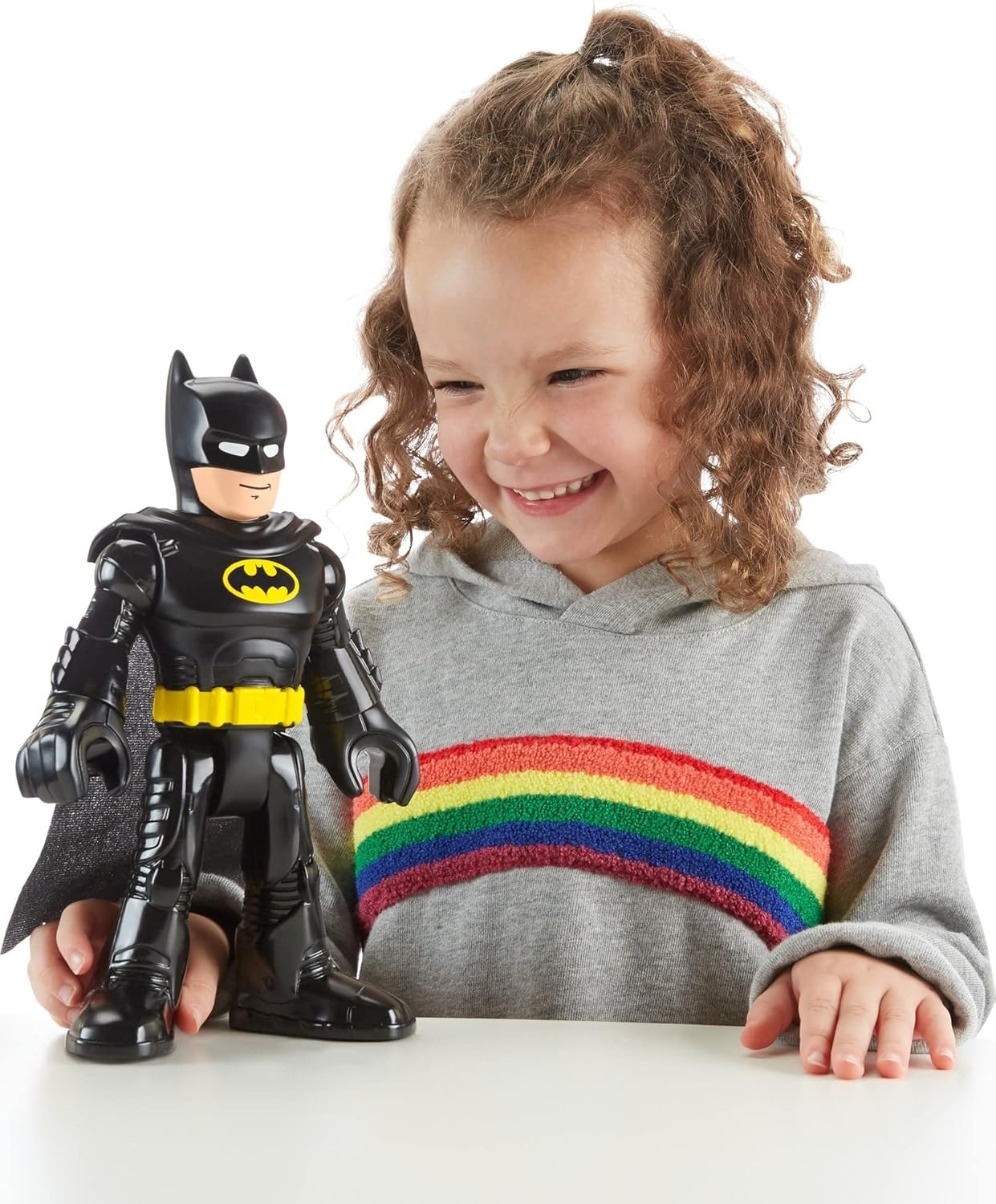 image:imageImaginext DC Super Friends Batman XL Toy 10in Figure with Fabric Cape for Preschool Kids Ages 3 Years