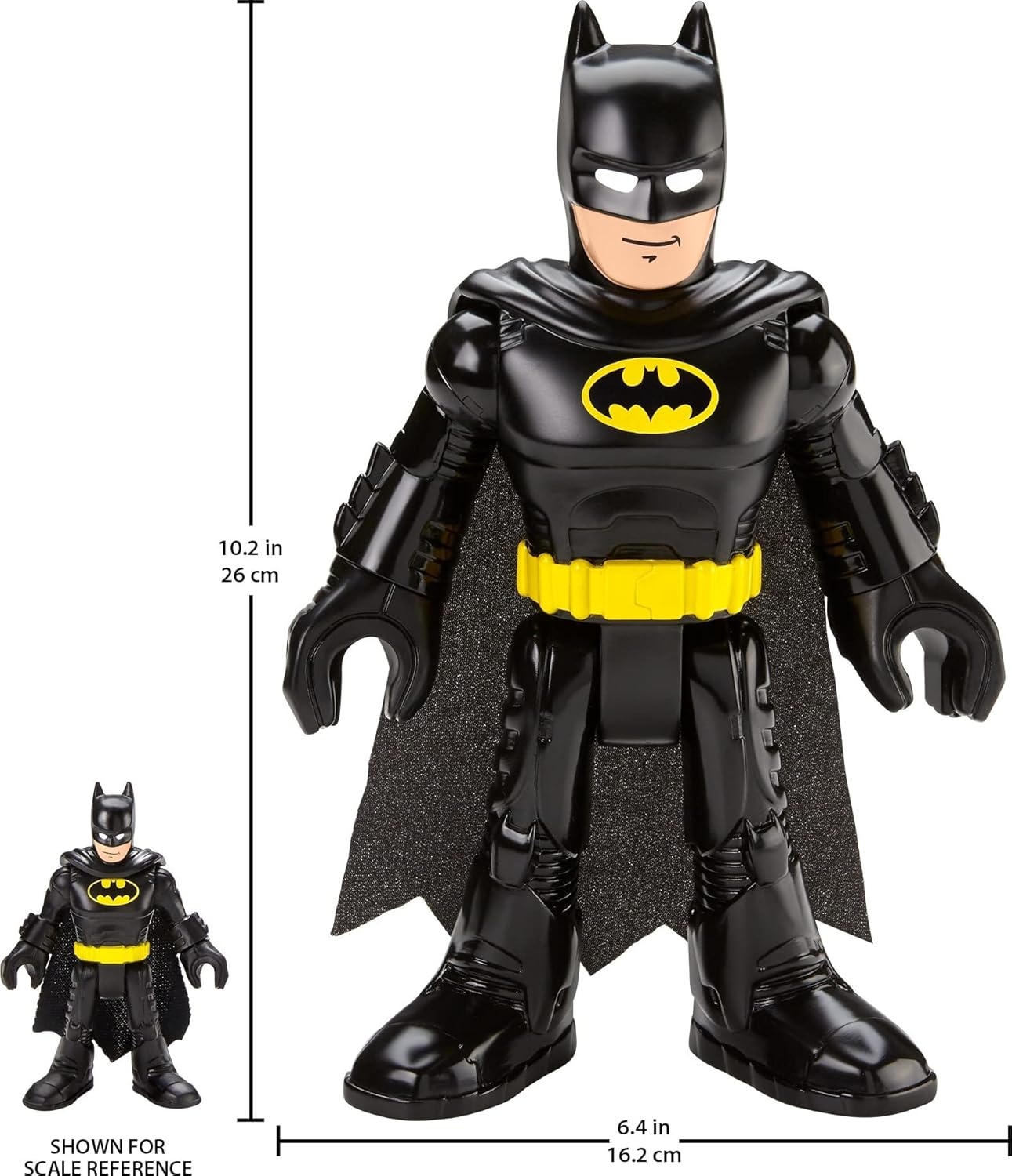 image:imageImaginext DC Super Friends Batman XL Toy 10in Figure with Fabric Cape for Preschool Kids Ages 3 Years
