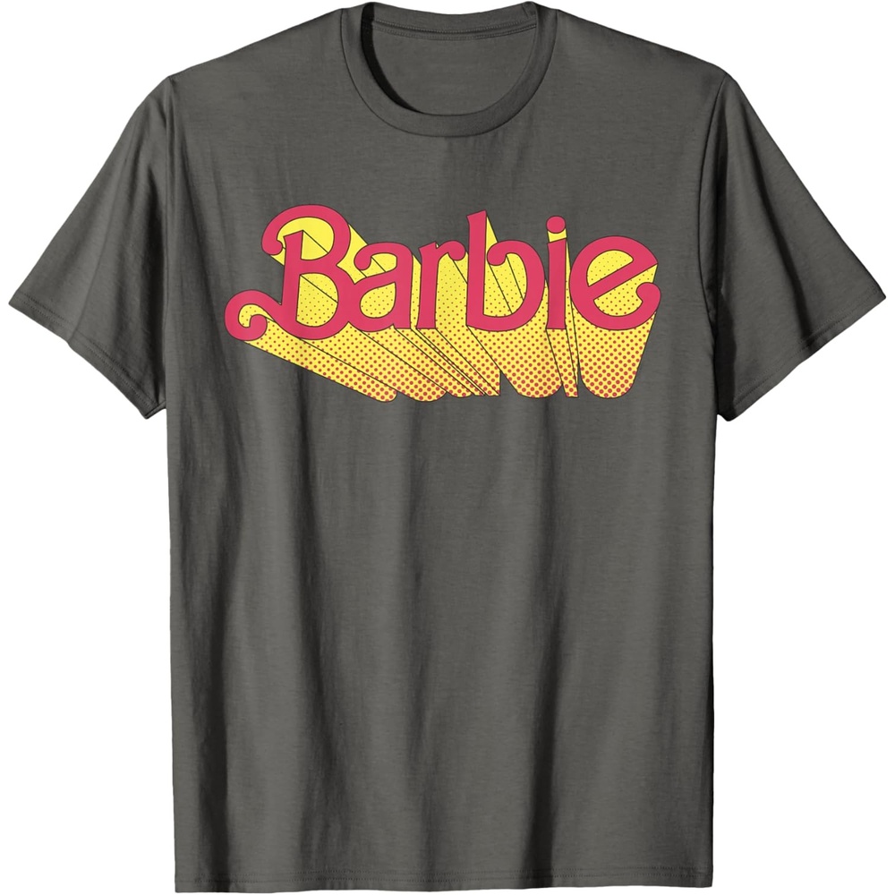 imageBarbie Comic Book Logo TShirtAsphalt Grey