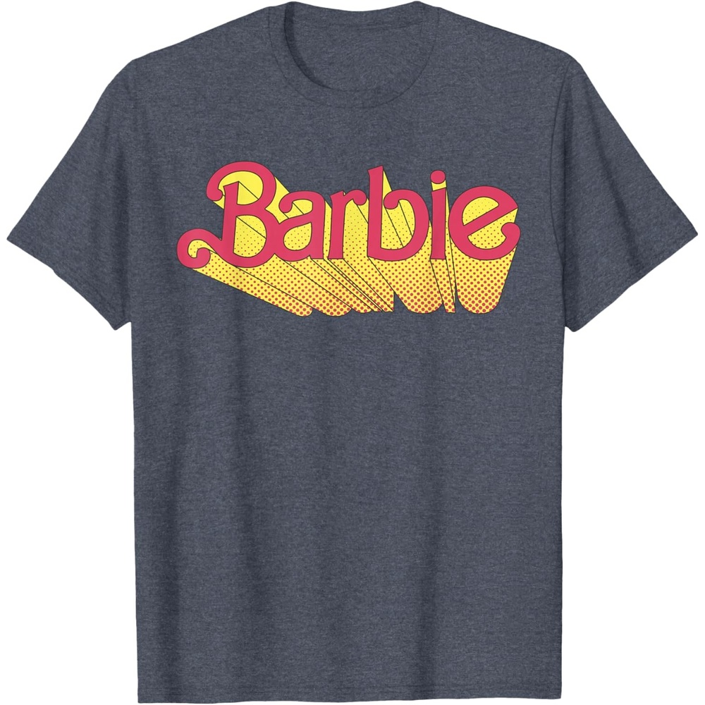 imageBarbie Comic Book Logo TShirtHeather Blue