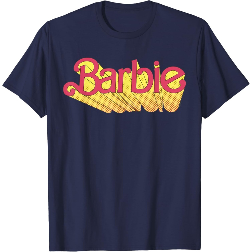 imageBarbie Comic Book Logo TShirtNavy Blue