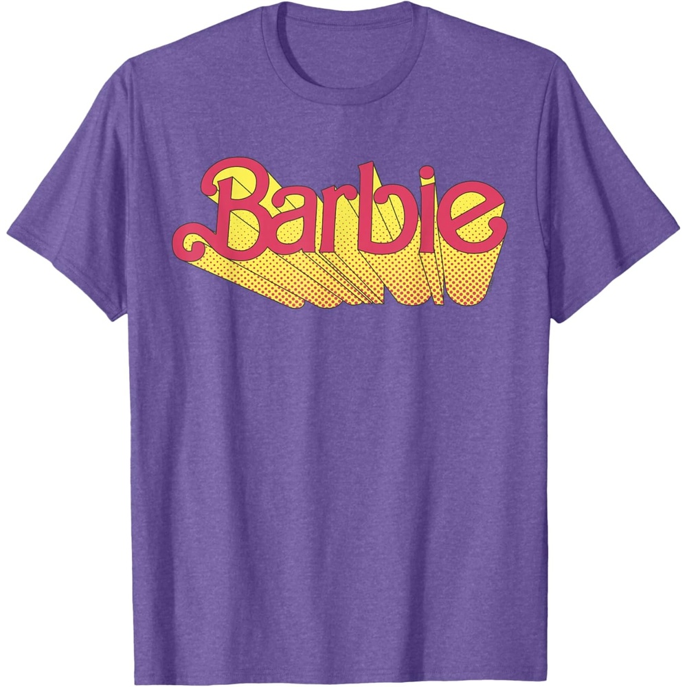 imageBarbie Comic Book Logo TShirtPurple Heather