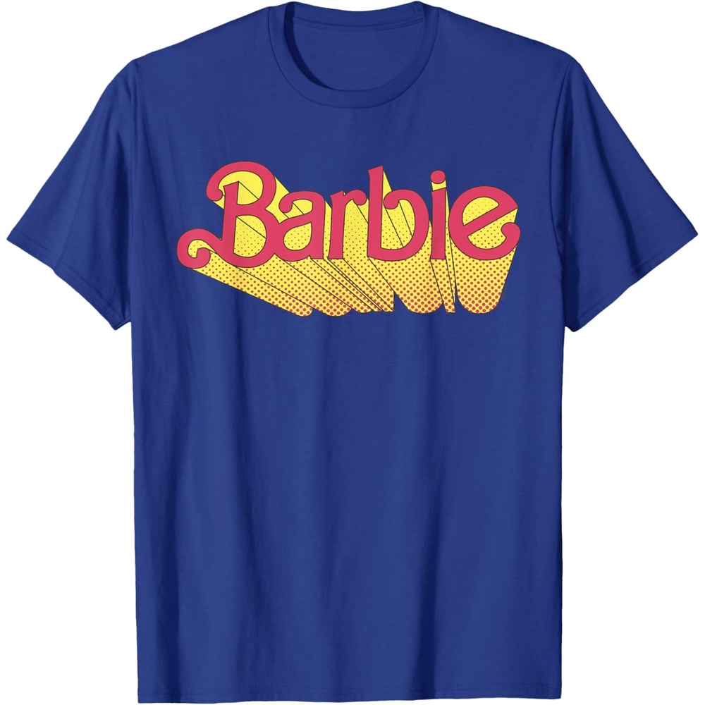 imageBarbie Comic Book Logo TShirtRoyal Blue