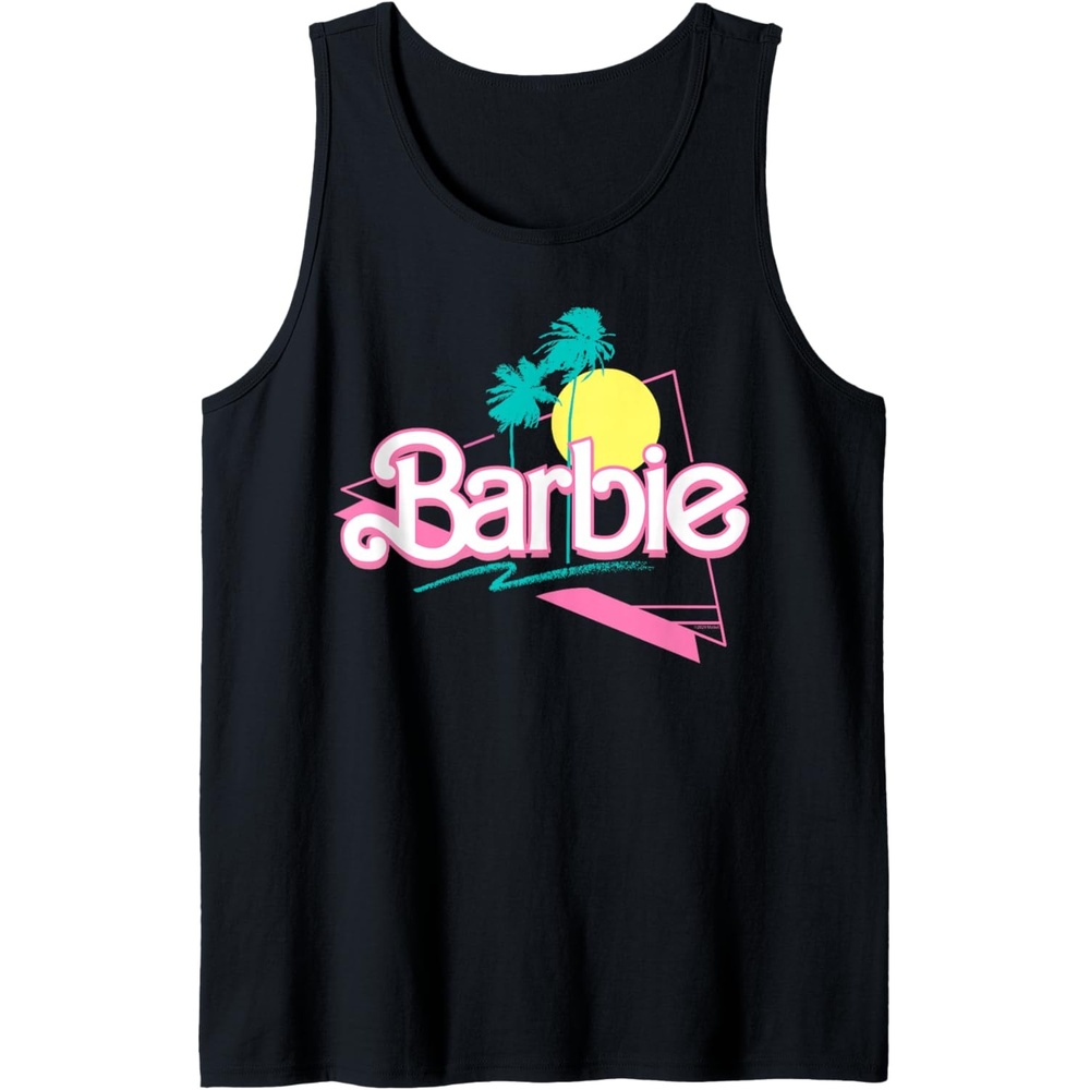 imageBarbie 90s Retro Logo Tank TopBlack